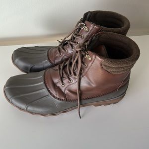 Men’s Sperry top sider Avenue boots brown leather size 12